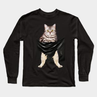 American Shorthair Cat, Love Shorthair Long Sleeve T-Shirt